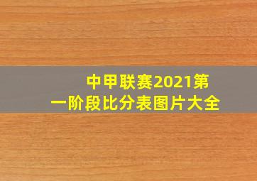 中甲联赛2021第一阶段比分表图片大全