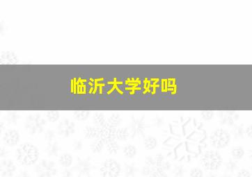 临沂大学好吗