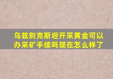 乌兹别克斯坦开采黄金可以办采矿手续吗现在怎么样了