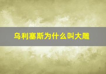 乌利塞斯为什么叫大雕