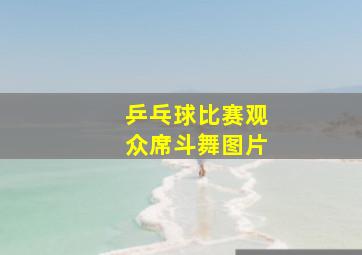 乒乓球比赛观众席斗舞图片