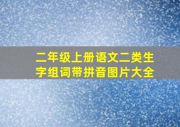 二年级上册语文二类生字组词带拼音图片大全