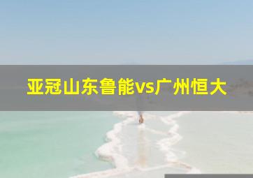 亚冠山东鲁能vs广州恒大