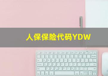 人保保险代码YDW