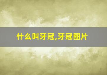 什么叫牙冠,牙冠图片