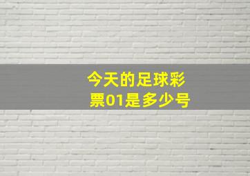 今天的足球彩票01是多少号