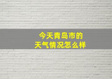 今天青岛市的天气情况怎么样