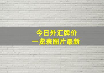 今日外汇牌价一览表图片最新