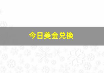 今日美金兑换