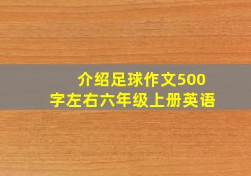 介绍足球作文500字左右六年级上册英语