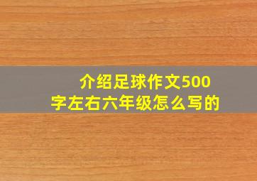 介绍足球作文500字左右六年级怎么写的