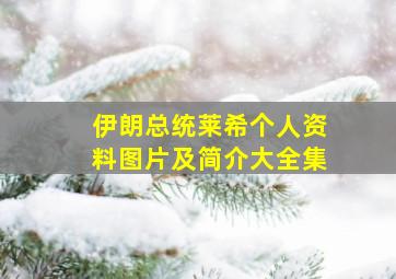 伊朗总统莱希个人资料图片及简介大全集