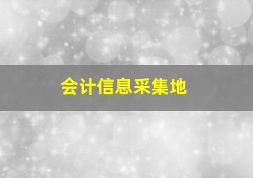 会计信息采集地