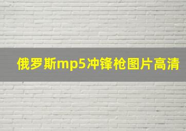 俄罗斯mp5冲锋枪图片高清