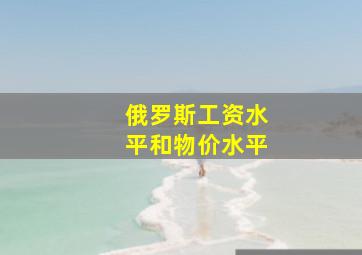 俄罗斯工资水平和物价水平