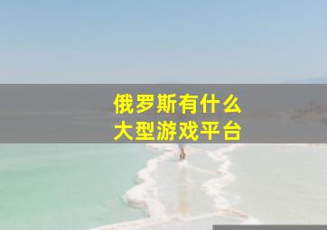 俄罗斯有什么大型游戏平台