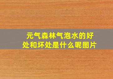 元气森林气泡水的好处和坏处是什么呢图片