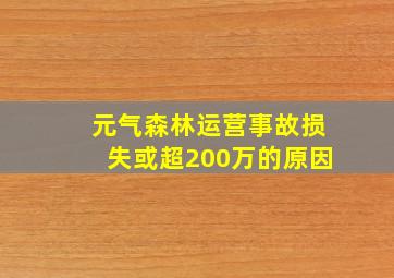 元气森林运营事故损失或超200万的原因