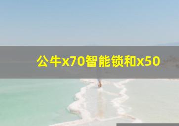 公牛x70智能锁和x50