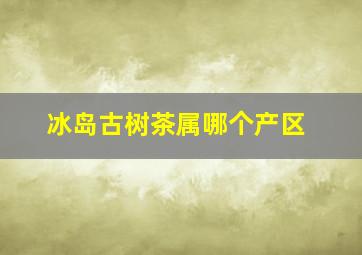 冰岛古树茶属哪个产区