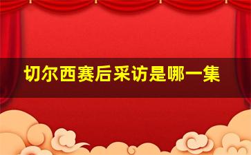 切尔西赛后采访是哪一集