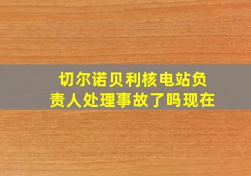 切尔诺贝利核电站负责人处理事故了吗现在