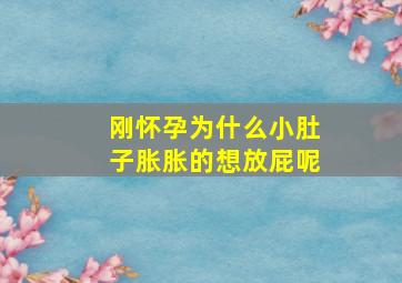 刚怀孕为什么小肚子胀胀的想放屁呢