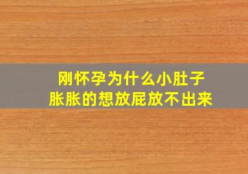 刚怀孕为什么小肚子胀胀的想放屁放不出来