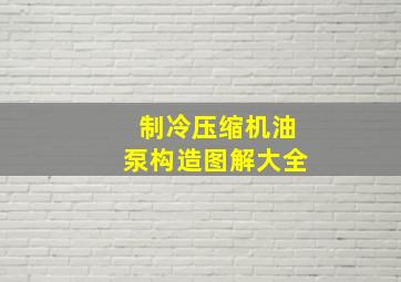 制冷压缩机油泵构造图解大全