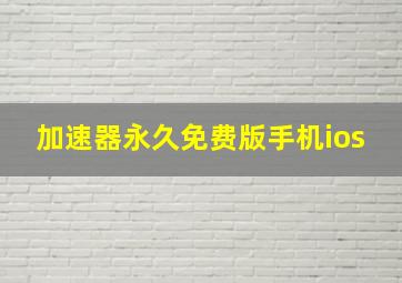 加速器永久免费版手机ios