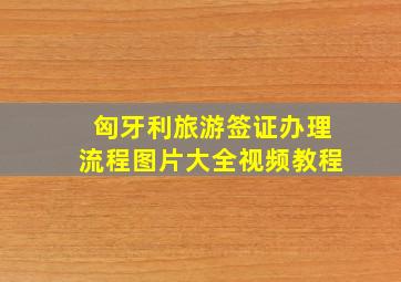 匈牙利旅游签证办理流程图片大全视频教程