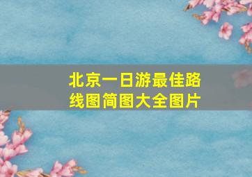 北京一日游最佳路线图简图大全图片