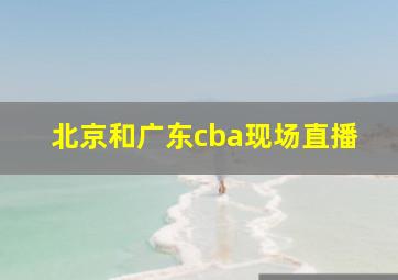 北京和广东cba现场直播