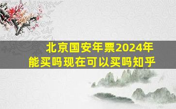 北京国安年票2024年能买吗现在可以买吗知乎