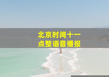 北京时间十一点整语音播报