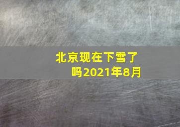 北京现在下雪了吗2021年8月