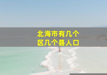 北海市有几个区几个县人口