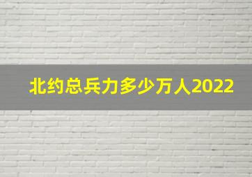 北约总兵力多少万人2022