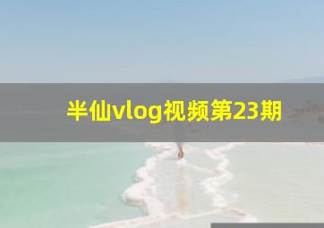 半仙vlog视频第23期