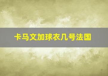 卡马文加球衣几号法国