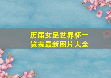 历届女足世界杯一览表最新图片大全