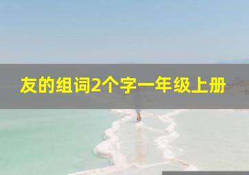 友的组词2个字一年级上册