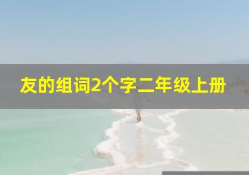 友的组词2个字二年级上册