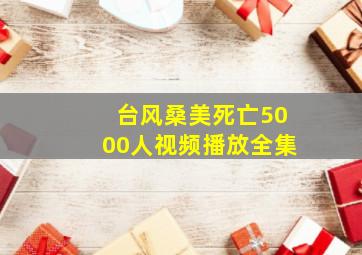 台风桑美死亡5000人视频播放全集