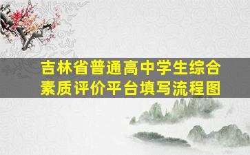 吉林省普通高中学生综合素质评价平台填写流程图