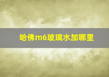 哈佛m6玻璃水加哪里