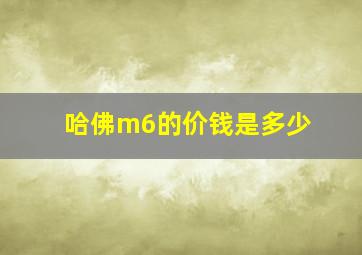 哈佛m6的价钱是多少