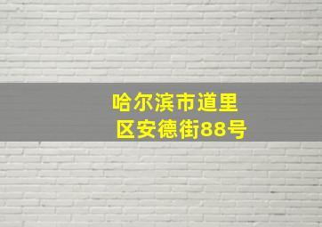 哈尔滨市道里区安德街88号