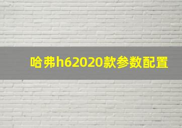 哈弗h62020款参数配置