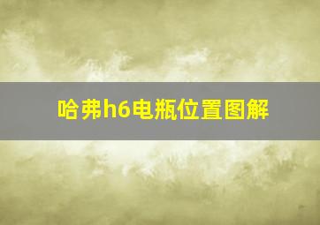 哈弗h6电瓶位置图解